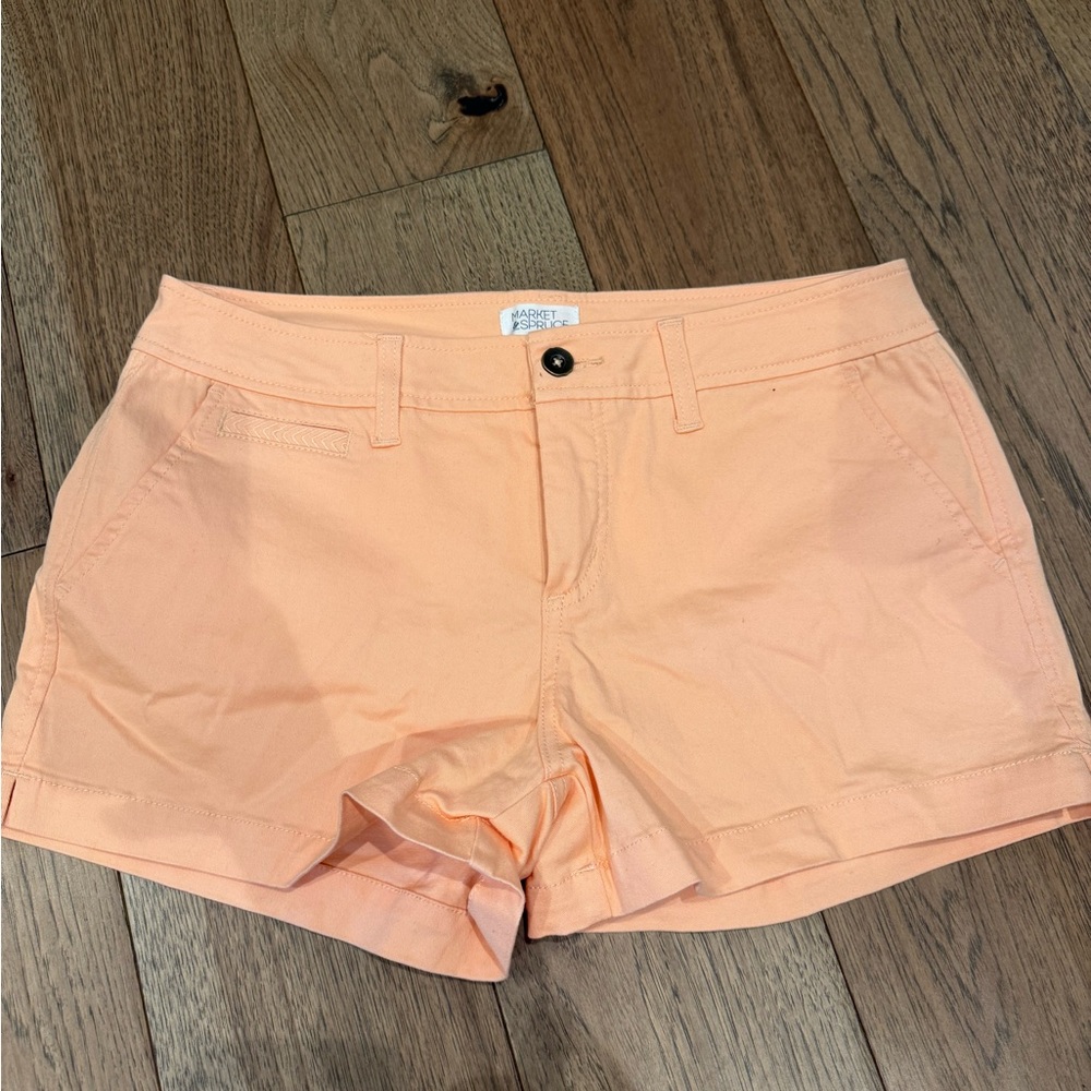Market & Spruce Light Orange Women's Shorts